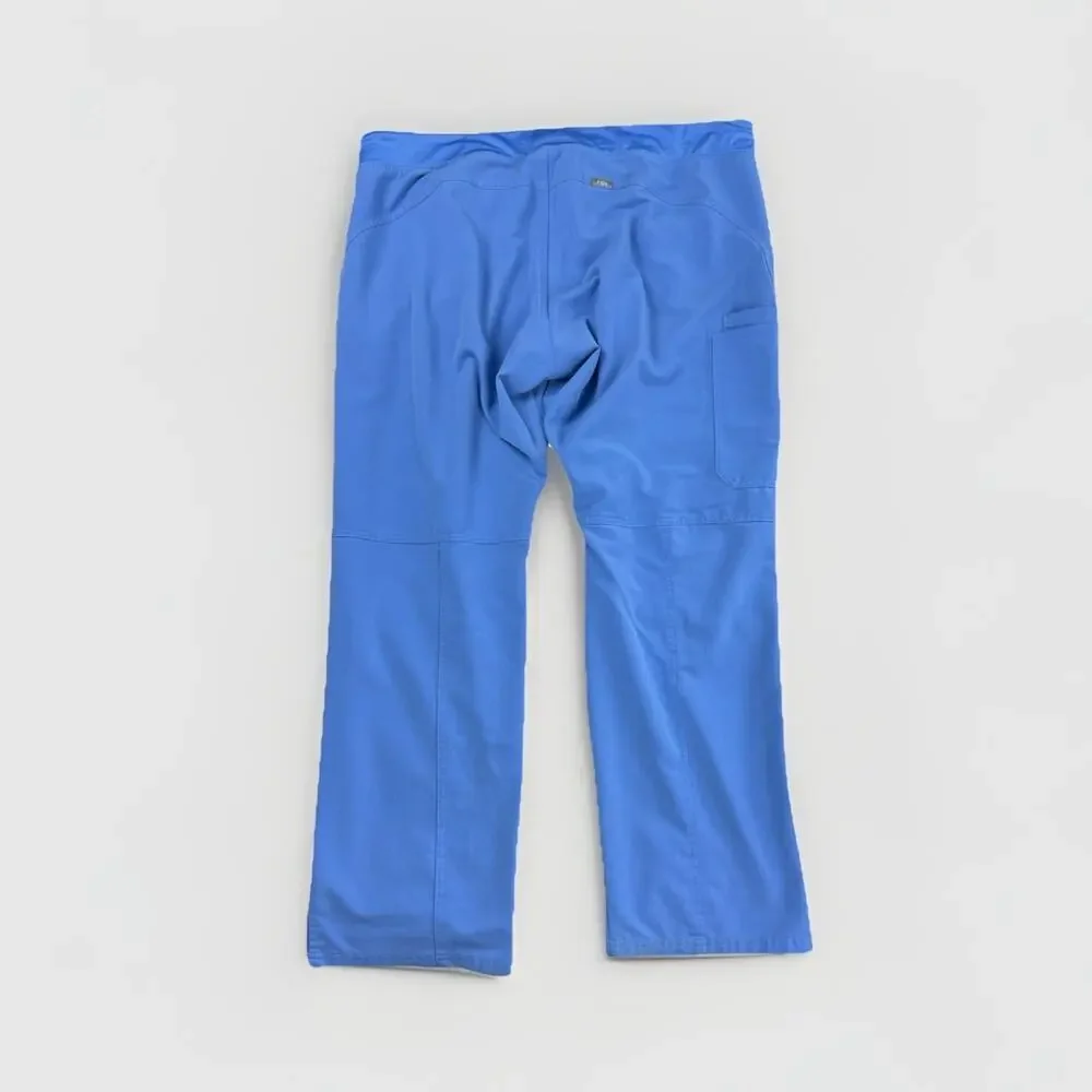 FIGS Kade Cargo Scrub Pant Womens XXL Blue Nurse Uniform Stretch T21004‎ 1356